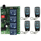 Receptor de sistema de interruptor com controle remoto sem fio, 12v, 24v, 4 canais, rf, transmissor à prova d'água, 315/433.92 mhz, porta de garagem/lâmpada 2026 - compre barato Receptor de sistema de interruptor com controle remoto sem fio, 12v, 24v, 4 canais, rf, transmissor à prova d'água, 315/433.92 mhz, porta de garagem/lâmpada 2026 - compre barato
