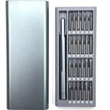 Bits magnéticos de precisão 25 em 1 conjunto chave de fenda para xiaomi apple telefone desmontagem ferramenta chave de fenda notebook reparação combinação 2024 - compre barato