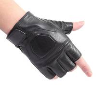 Мотоциклетные перчатки унисекс, кожаные тактические перчатки, дышащие Нескользящие, с открытыми пальцами, для тренировок, езды, вождения 2024 - купить недорого