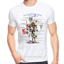 Original design básico camisas do vintage amor mergulho t camisa dos homens o mergulhador completo camiseta moda camiseta namorado presente 2024 - compre barato