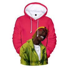 Rapper lil tjay hoodie das mulheres dos homens hoodies casuais streetwear moda plus size pulôver hoodie hip hop populares camisolas vintage 2024 - compre barato