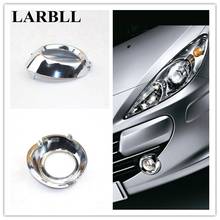 LARBLL Pair Chrome Front Left&Right Fog Light lamp Frame cover trim Decoration For Peugeot 307 2024 - buy cheap