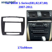 Moldura adaptadora para painel do carro, 2 din, placa de rádio automotivo para bmw série 1 e81 2024 - compre barato
