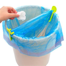 Clipe fixo para saco de lixo, clipe criativo à prova de derrapagem, 1 peça, para casa, saco de lixo de plástico 2024 - compre barato