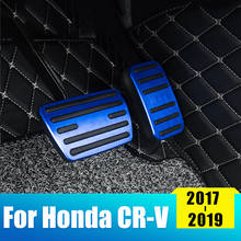 Cubierta de la placa del Pedal del freno del acelerador del coche de aleación de aluminio para Honda CR-V CRV 2012 2013 2014 2015 2016 2017 2018 2019 2024 - compra barato