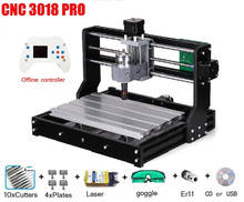 Máquina gravadora a laser CNC 3018 PRO, máquina roteadora CNC GRBL ER11, seu hobby, faça você mesmo, gravação para madeira, PCB, PVC, Mini 2024 - compre barato