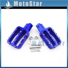 Blue CNC Aluminum Footpegs For Chinese Pit Dirt Motor Bike Motorcycle 50cc 70cc 90cc 110cc 125cc 140cc 150cc 160cc 2024 - buy cheap