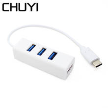 CHUYI Mini USB C Hub USB 2.0 HUB 4 Ports Type C 3.1 Splitter Adapter For MacBook Samsung Galaxy S10 Accessories USB-C HUB 2024 - buy cheap