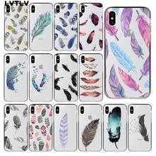 Fashion Feather Soft Silicone TPU Phone Cover for iPhone 13 11 pro XS MAX 8 7 6 6S Plus X 5 5S SE XR cover 2024 - buy cheap