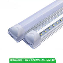 30pcs T8 V-Shaped 3ft 4ft 5ft 6ft 8ft Led Bulbs Tube Integrated T8 Led Tube 54w 60w Double Row Led Fluorescent Light 85-265V 2024 - buy cheap
