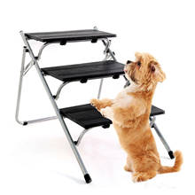 3-layer Folding Pet Ladder Stairs Iron Pipe Multi-function Dog Climbing Stairs Cat Climber Frame Pets Supplies Fold Dog Car Step 2024 - buy cheap