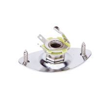 Chrome Oval Output Jack Plate For Electric Guitar Quality Zinc Alloy Accessories 2024 - buy cheap