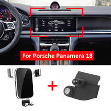 Suporte automotivo para celular, base de montagem de ventilação de ar para porsche pantera 971, 2017, 2018, 2019, 2020, gps 2024 - compre barato