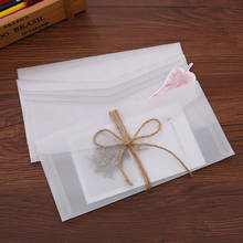 Envelopes de papel ácido solúrio semi-transparente, 100 peças, faça você mesmo, conjuntos multifuncionais para carta, cartão de presente pequeno, cartão de casamento, convite 2024 - compre barato