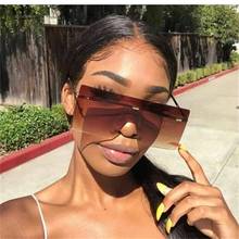 Retro Fashion Big Square Sunglasses Women Oversized Goggles Green Mirror Classical Gorgeous Sun Glasses Mens Luxury Designer 2024 - buy cheap