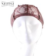 Neitsi-Peluca de encaje con correa ajustable, gorro para hacer pelucas, color marrón, nailon, #10 unids/paquete 2024 - compra barato