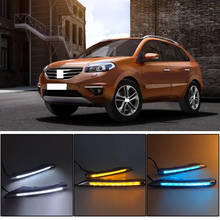 CAPQX 2pcs For Renault Koleos 2011 2012 2013 2014 2015 Auto LED Daytime Light Running Light DRL Front Fog Lamp Day Light 2024 - buy cheap
