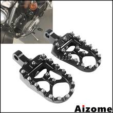 Motorcycle 360 Adjustable Footpegs Male Mount Footrests MX Style Wide Foot Pegs For Harley Fatboy Dyna Sportster Iron 883 Custom 2024 - buy cheap