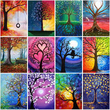 Diy 5D Diamond Painting Landscape Tree Diamonds  Embroidery Full Round/Square Drill Scenery Cross Stitch Mosaic Home Decor Gift 2024 - buy cheap