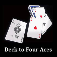 Deck to Four Aces Волшебные трюки сцена крупным планом Magia Aces карты появляющиеся магии ментализм иллюзия, трюк, реквизит для магов 2024 - купить недорого