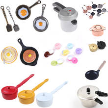 Multi Styles 1/12 Dollhouse Pot Frying Coffee Cake Pot Boiler Pan Copper Pot with Lid Rice Cooker Doll Simulation Kitchen Toys 2024 - buy cheap