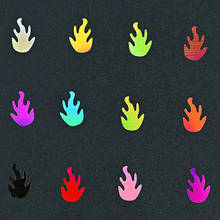 Lentejuelas holográficas para decoración de uñas, copos de lentejuelas en 3D con forma de llama para decoración de uñas, 5 g/bolsa, 12 colores 2024 - compra barato