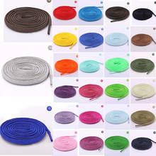 Cadarços esportivos oval para tênis, cadarços para sapatos, cordas de lona multicolor, 27 cores, 80cm/100cm/120cm, 1 par 2024 - compre barato