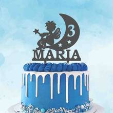 Topo personalizado para bolo de aniversário, decoração de bolo com nome personalizado, erótico, varinha mágica, para festa de aniversário 2024 - compre barato