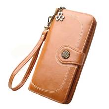 Wallet Women Top Quality Leather Wallet Multifunction Female Purse Long Big Capacity Card Holders Purse Wallet Cartera Mujer 2024 - buy cheap