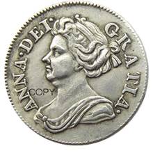 Rainha anne 4 pence 1710 linda 301 anos de idade, moeda banhada a prata cópia 2024 - compre barato