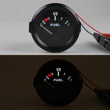 12V Universal Car Auto Modification Oil Fuel Level Gauge Meter Pointer Indicator ABS Aluminum Universal Car Accessories 52mm 2024 - buy cheap