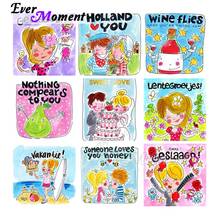 Ever Moment-pintura de diamante 5D DIY de dibujos animados, pintura con diamantes de imitación cuadrados, decoración para el hogar, ASF2148 2024 - compra barato