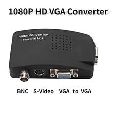 Conversor de vídeo bnc para vga, conversor de vídeo composto vga para saída adaptador caixa de interruptor digital para pc câmera mativv dvd dvr 2024 - compre barato