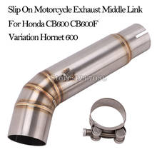 Slip On Middle Tube Link Pipe For Honda CB600 CB600F Variation Hornet 600 Modified Motorcycle Exhaust Pipe Moto Escape Muffler 2024 - buy cheap