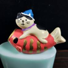 Fondant Mould Silicone Mold Clay Mold Embed Molds Cat Riding a Fish Ornaments Resin DW0172 PRZY Silicone Silicone Rubber 2024 - buy cheap