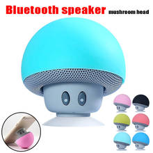 cute Mini Wireless Bluetooth Speaker socket MP3 Music Player with Mic Waterproof Portable Stereo Bluetooth Mushroom For Phone PC 2024 - buy cheap