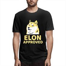 Camiseta de algodón de manga corta con cuello redondo para hombre, camisa de Bitcoin, Doge Crypto Currency, DogeCoin Ethereum, de verano, TOP!Elon 2024 - compra barato