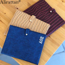 Alirattan New Folder Fashion Ostrich Snake Crocodile Pattern Business Ipad Case Notebook Cover Briefcase Book Folder Folding Bag 2024 - buy cheap