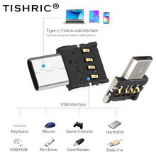 TISHRIC-Adaptador convertidor multifunción OTG USB a tipo c para Xiaomi, Samsung, unidad Flash USB, Cables de datos 2024 - compra barato