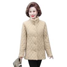 UHYTGF-Chaqueta de plumón para mujer, abrigo de algodón suelto coreano 5XL, de talla grande, abrigo cálido con pelo de conejo, ropa de calle femenina, otoño e invierno, 1310 2024 - compra barato