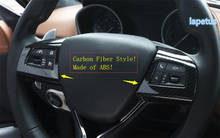 Lapetus Auto volante decoración marco cubierta ajuste para Maserati Levante 2016-2020 ABS Cromo/fibra de carbono Look 2024 - compra barato