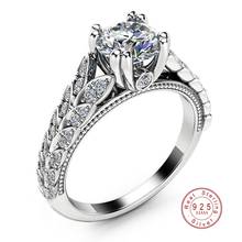 Fashion Sparkling CZ Rings For Women Girls Jewelry Anniversary Gift Real Sliver color Anel Bagues Femme Engagement Ring 2024 - buy cheap