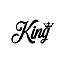 Creative KING CROWN Car Stickers for Car Window  Trunk  Auto Motorcycle Uv Protection Car Decorative KK15*8cm 2024 - buy cheap