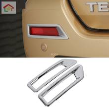 Кузова автомобиля ABS Хромированная накладка задний противотуманный светильник капюшон Рамка светильника придерживаться 2 шт. для Nissan Terra 2018 2019 2020 2024 - купить недорого