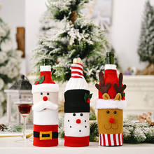 Новогоднее украшение, крышка для винной бутылки, искусственное украшение для рождественского стола, рождественский подарок 2024 - купить недорого