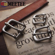 Meetee 2/4pc ID16-39mm Stainless Steel Pin Belt Buckle Apparel Bags Strap Buckles DIY Luggage Leather Crafts Decoration Material 2024 - buy cheap