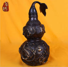 ---417+++Bronze sculpture, home crafts gourd decoration copper gourd accessories 2024 - buy cheap
