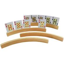 1pc Wooden Hands-Free Playing Card Holder Board Game Poker Seat Lazy Poker Base 2024 - buy cheap