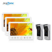 Jeatone-interfone com vídeo para casa, vídeo hd, 2x960p, campainha, 1 monitor, ir, visão noturna, sensor de movimento para segurança da casa 2024 - compre barato