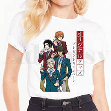 Chuuya-camiseta feminina de manga curta, estampa de desenho animado, cachorro, harajuku vintage, camiseta para mulheres 2024 - compre barato